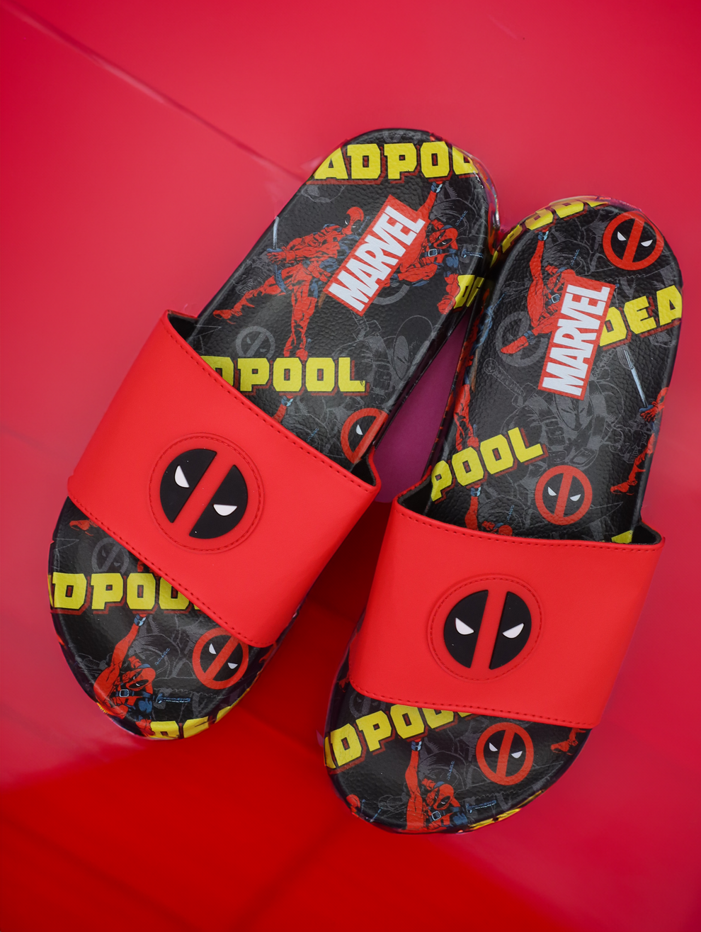 Deadpool Mens Soccer Slide – Ground Up Shop